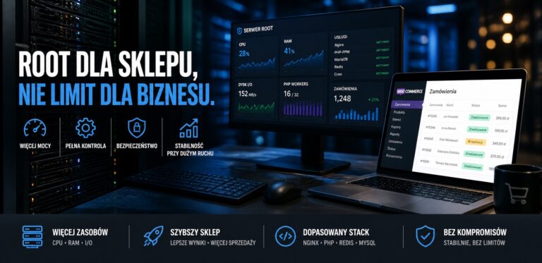 Root zamiast managed hostingu: kiedy sztuczne limity zaczynają kosztować sklep sprzedaż