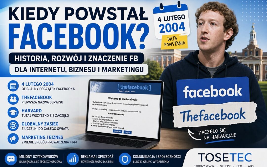 Jak i kiedy powstał Facebook ?